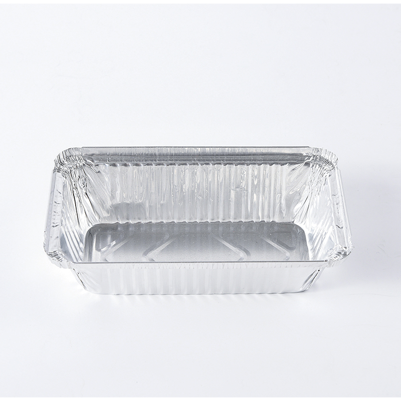 Recipiente dreptunghiulare de unică folosință, din folie de aluminiu, pentru coacere a prăjiturii, pentru mai multe magazine de prăjituri, ambalaje sau pentru uz casnic RK-3